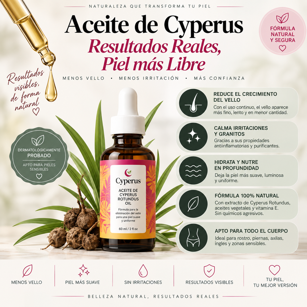 Aceite Inhibidor del Vello | Cyperus®
