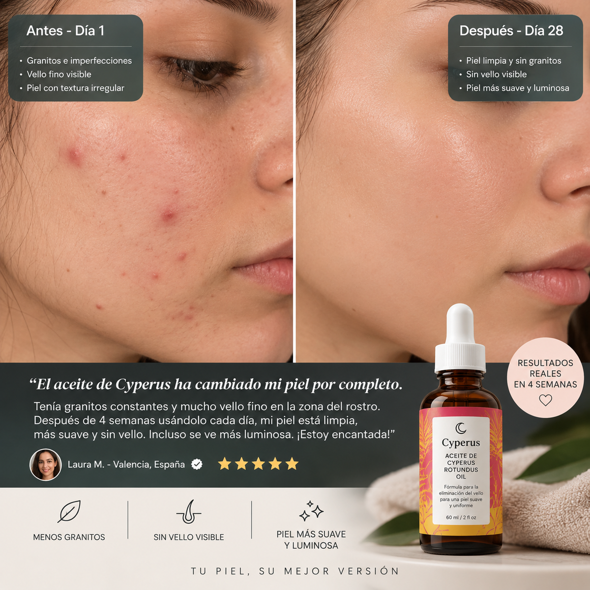 Aceite Inhibidor del Vello | Cyperus®