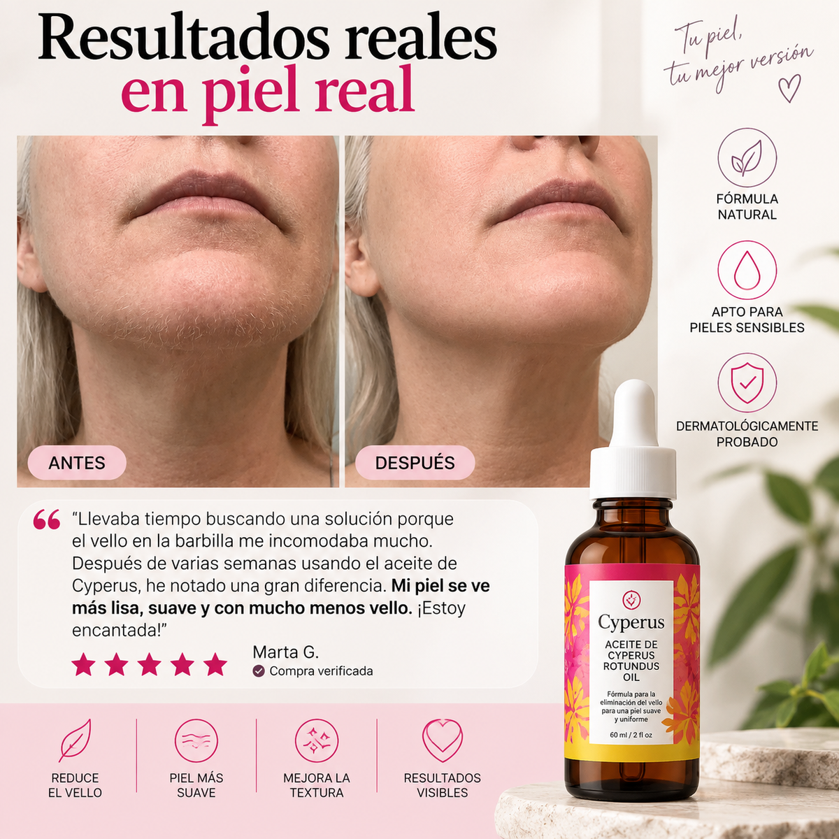 Aceite Inhibidor del Vello | Cyperus®