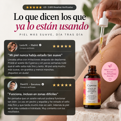 Aceite Inhibidor del Vello | Cyperus®